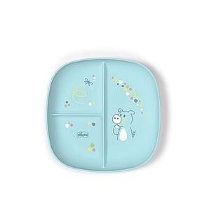 Chicco Portioned Plate 12m+ Blue
