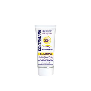 Covermark Rayblock Face Plus Protetor Solar 2 em 1 Pele Seca/Sensível SPF50+ 50ml