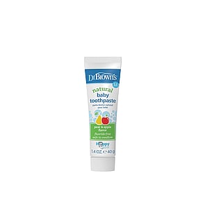 Dr. Brown’s Natural Baby Toothpaste Pear & Apple Flavor 0-3 Years 40g