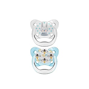 Dr. Brown's PreVent Contoured Pacifier 0-6m Blue x2