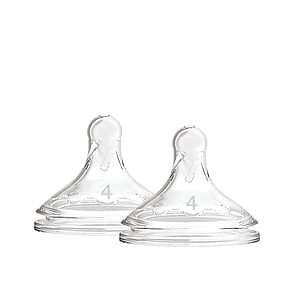 Dr Brown's Options+ Tettarelle in Silicone a Collo Largo Flusso Veloce per Biberon 9m+ x2