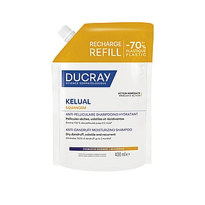 Ducray Kelual Squanorm Anti-Roos Hydraterende Shampoo Droge Roos Navulling 400ml