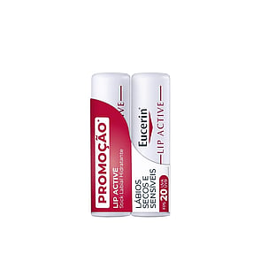 Eucerin pH5 بلسم الشفاه الفعّال SPF20 4.8g x2