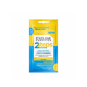 Eveline Cosmetics 2 Steps to Beauty Moisturizing and Illuminating Cream Mask-Booster 4ml x2