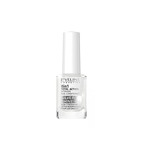 Eveline Cosmetics Nail Therapy 8-In-1 Total Action Nagelverzorging Silver Shine 12ml