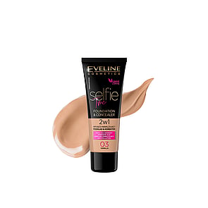 Eveline Cosmetics Selfie Time 2-In-1 Foundation & Concealer 03 Vanilla 30ml
