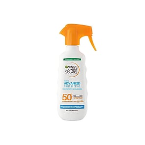 Garnier Ambre Solaire Advanced Sensitive, spray protecteur hypoallergénique SPF 50+, 270 ml