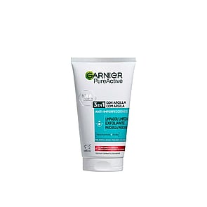 Garnier Pure Active قناع مقشر منظف بالطين 3 في 1 مضاد للبقع 150ml