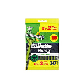 Gillette Blue3 Sensitive Einwegrasierer x10