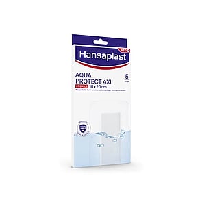 Hansaplast Med+ Aqua Protect 4XL Cerotti Sterili Impermeabili Per Ferite x5