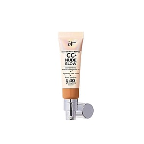 IT Cosmetics CC+ Nude Glow Base de Maquillaje Ligera SPF40 Tan 32ml
