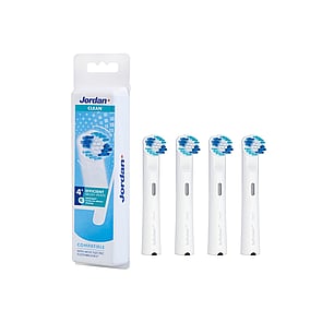 Jordan Clean Electric Brush Heads x4
