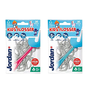 Jordan Kids Fio Dentário + Recargas de Substituição 5+ Anos x36