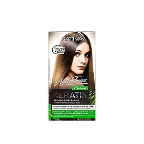 Kativa Anti-Frizz Xtra Shine Kit Alisado de Keratina Sin Plancha