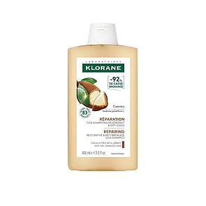 Klorane Repareringsschampo Återuppbyggande & Anti-Brott Cupuaçu-Smör Cica-Schampo 400ml