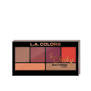 L.A. Colors So Cheeky Paleta de Colorete e Iluminador Hot & Spicy