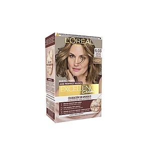 L'Oréal Paris Excellence Creme Age Perfect Nudes Hair Dye 6.03 Natural Light Gold Brown