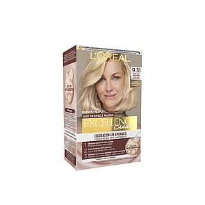 L'Oréal Paris Excellence Creme Age Perfect Nudes Hair Dye 9.31 Natural Light Golden Blonde