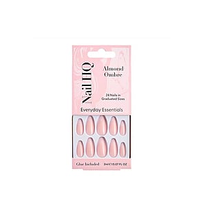 Nail HQ Everyday Essentials أظافر لوز أومبير x24