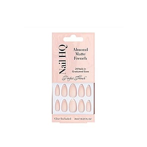 Nail HQ Faux Ongles French Amande Mat Parfait x24