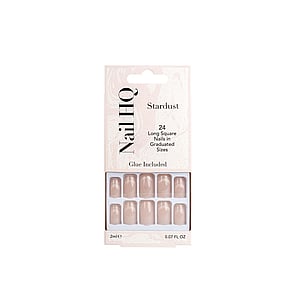 Nail HQ Unghie Finte Quadrate Stardust x24