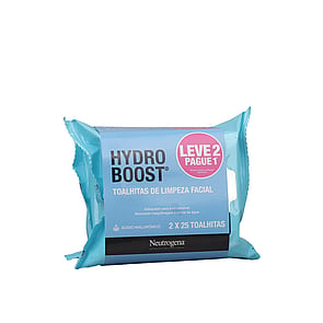 Neutrogena Hydro Boost Lenços de Limpeza Facial 2x25
