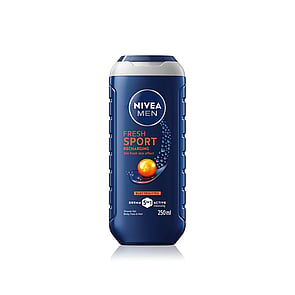 Nivea Gel de banho refrescante esportivo 5 em 1 para homens, 250 ml