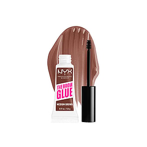 NYX Pro Makeup The Brow Glue Modelador de Sobrancelha Instantâneo 03 Medium Brown 5g