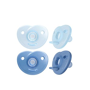 Philips Avent Soothie Chupete de Silicona 0-6m Azul x2