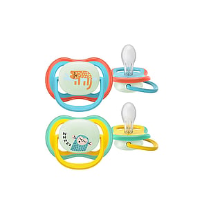 Philips Avent Ultra Air Nachtschnuller 18m+ Blau/Gelb x2