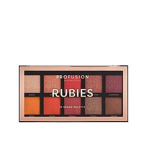 Profusion Cosmetics باليت ظلال العيون بـ10 درجات Rubies