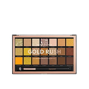 Profusion Cosmetics باليت 21 لون وفرشاة Gold Rush
