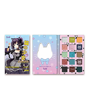Rude Cosmetics Manga Collection Pressed Pigments & Shadows Palette Cat Girl Chronicles
