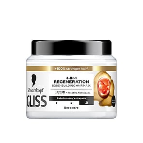 Schwarzkopf Gliss 4-I-1 Regenererende Bond-Building Hårmaske 400ml