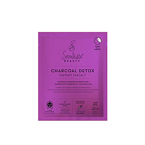 Seoulista Beauty Masque Visage en Tissu Instantané Détox au Charbon 25ml