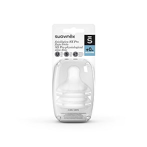 Suavinex Tetina de Silicona Fisiológica Flujo Lento SX Pro +0m x2