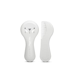 Suavinex White Brush-Comb Set +0m