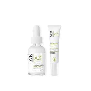 SVR Ampoule Flash [AZ] Sebiaclear Anti-Blemishes Concentrate Azelaic Acid 30ml + [AZ] Sebiaclear Gel Flash 4h Stop-Pimples 15ml