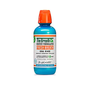 The Breath Co Fresh Breath Invigorating Icy Mint Mouthwash 500ml