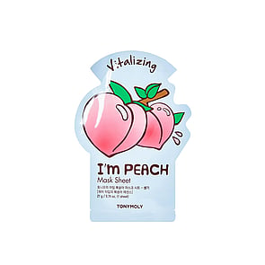 TONYMOLY I'm Peach Máscara em Folha Vitalizante 21g