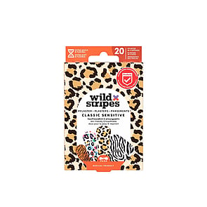 شرائط لصق كلاسيكية حساسة Wild Stripes بأشكال حيوانات x20