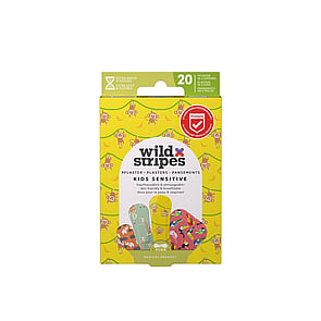 Wild Stripes ضمادات حساسة للأطفال بنقش الأدغال ×20