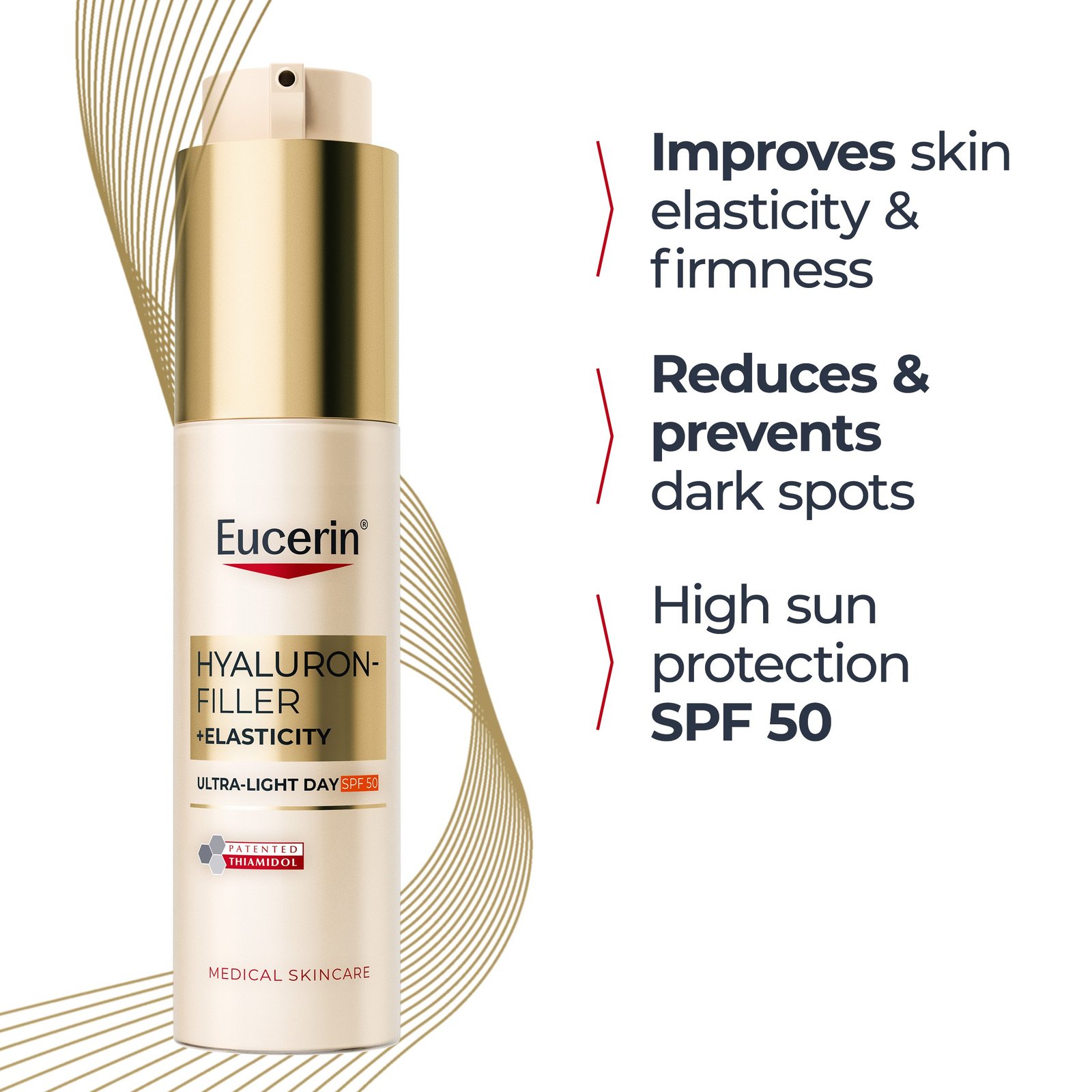 Eucerin Hyaluron-Filler + Elasticity Ultra-Lagana Dnevna Krema Protiv Starenja SPF50 50ml