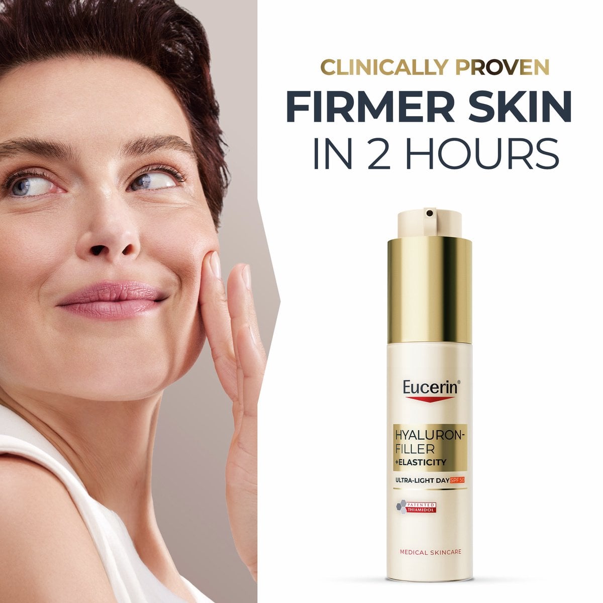 Eucerin Hyaluron-Filler + Elasticity Ultra-Lagana Dnevna Krema Protiv Starenja SPF50 50ml