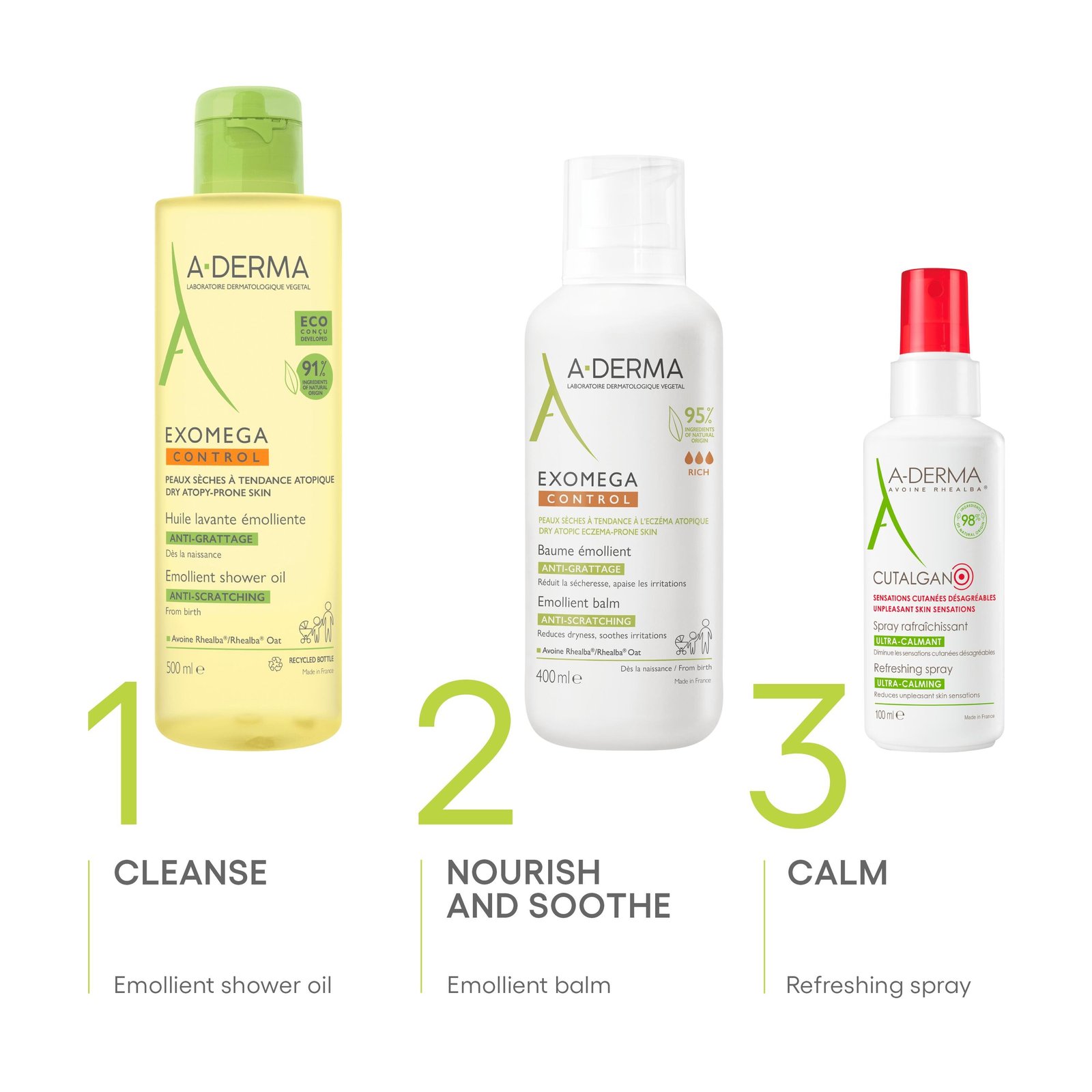 A-Derma Exomega Control Bálsamo Emoliente Pele Atópica 400ml