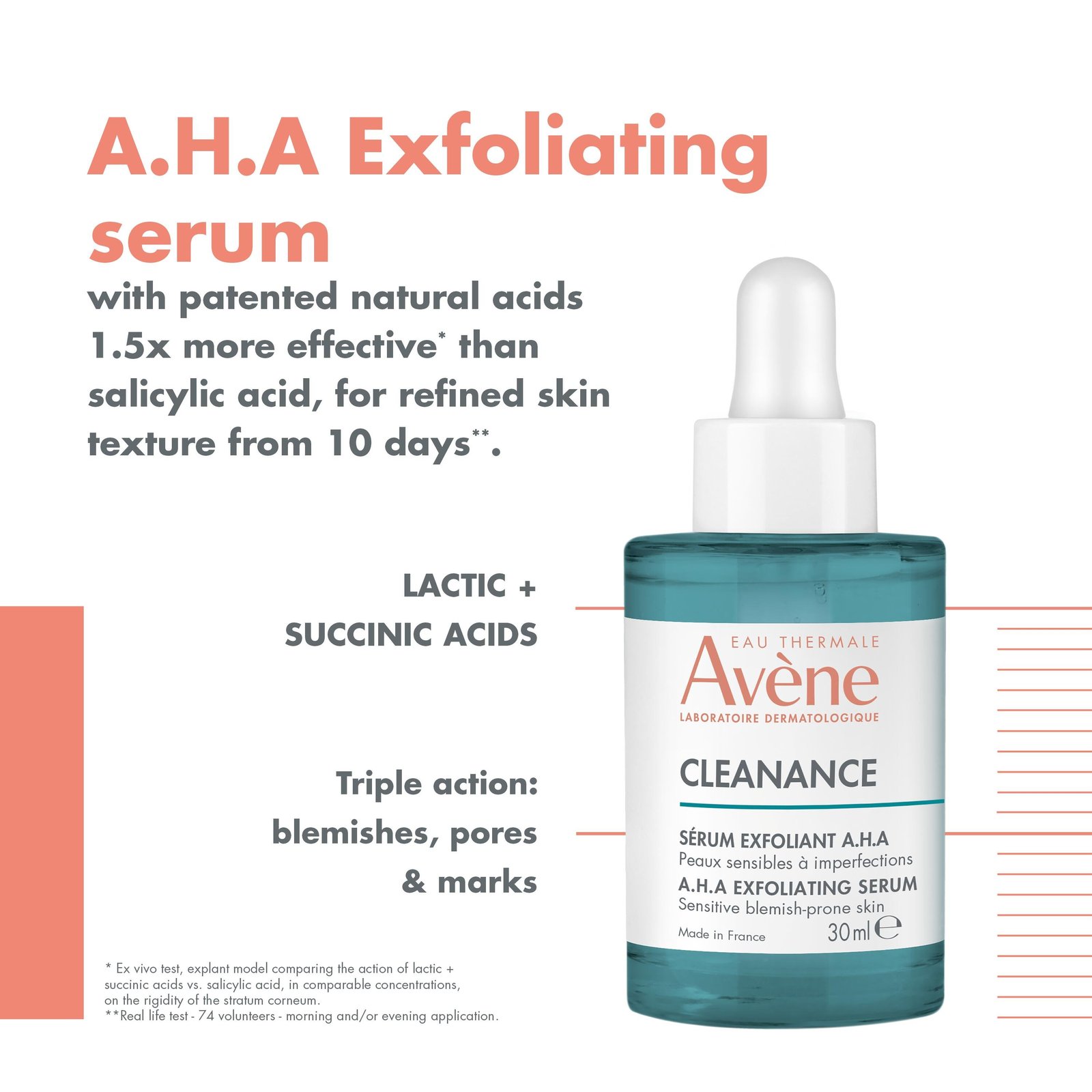 Avène Cleanance AHA Sérum Exfoliante 30ml