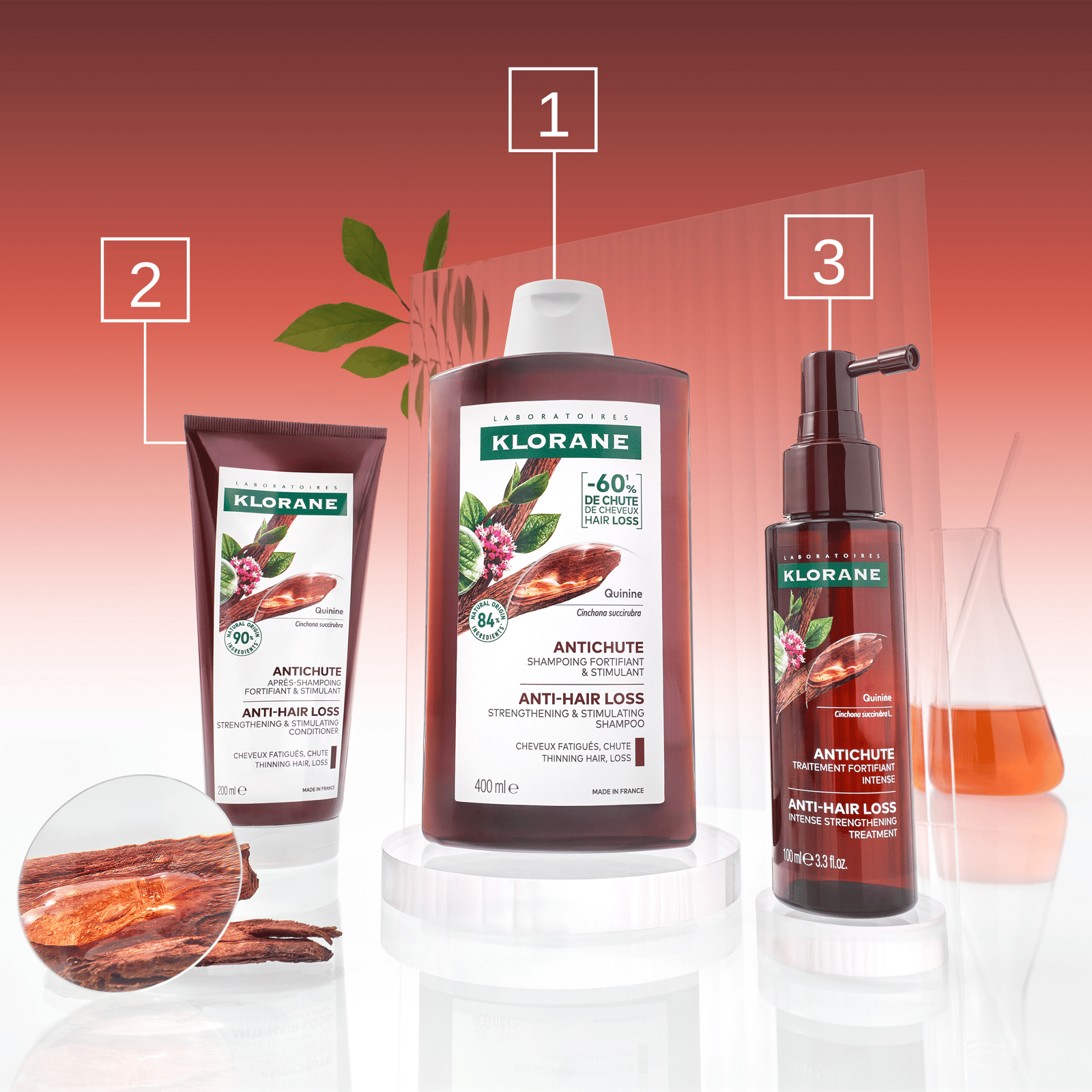 Klorane Strengthening Conditioner for Hair Loss & Thinning 200ml