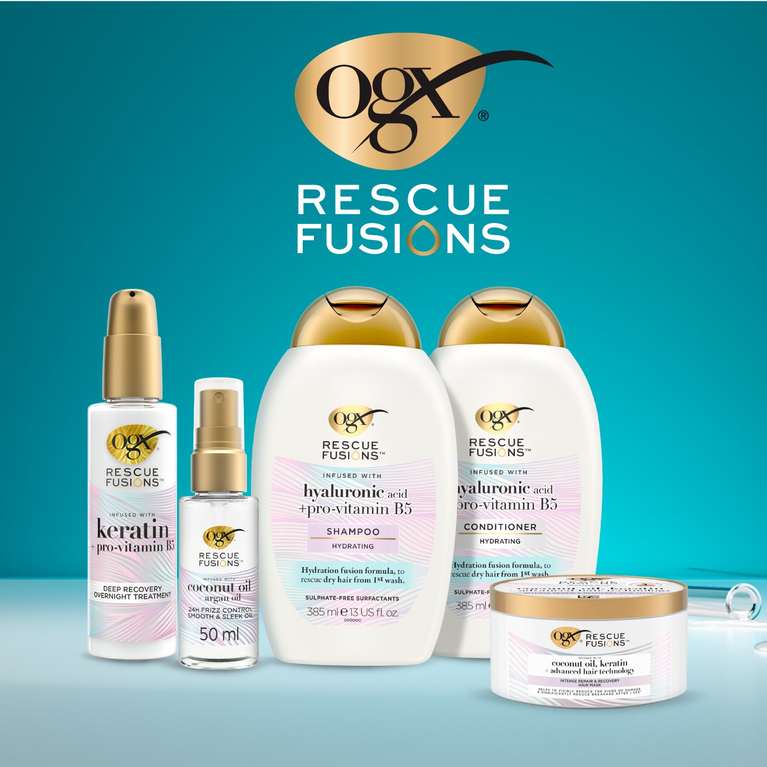 OGX Rescue Fusions Tratamento de Noite de Recuperação Profunda