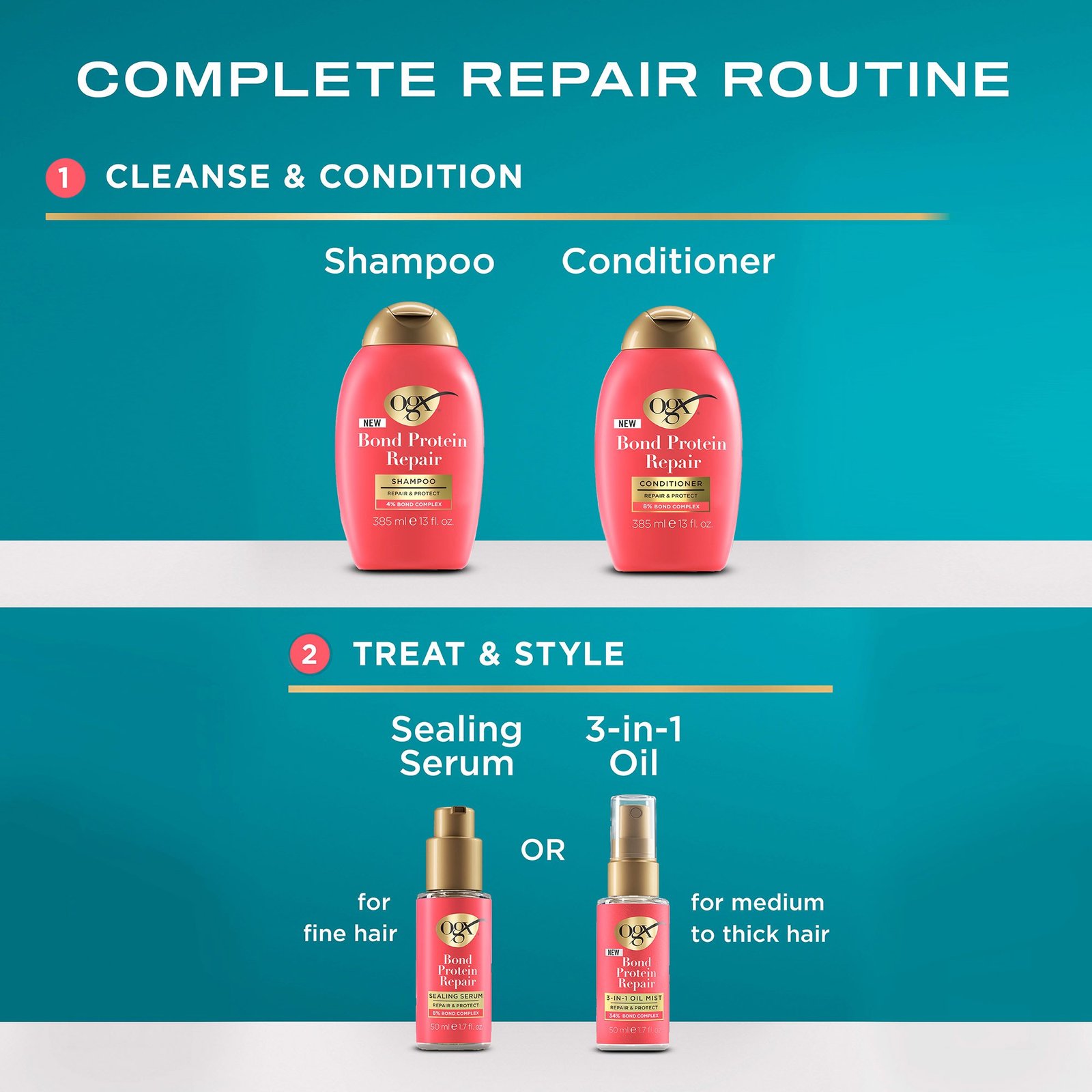 OGX Bond Protein Repair بلسم 385ml