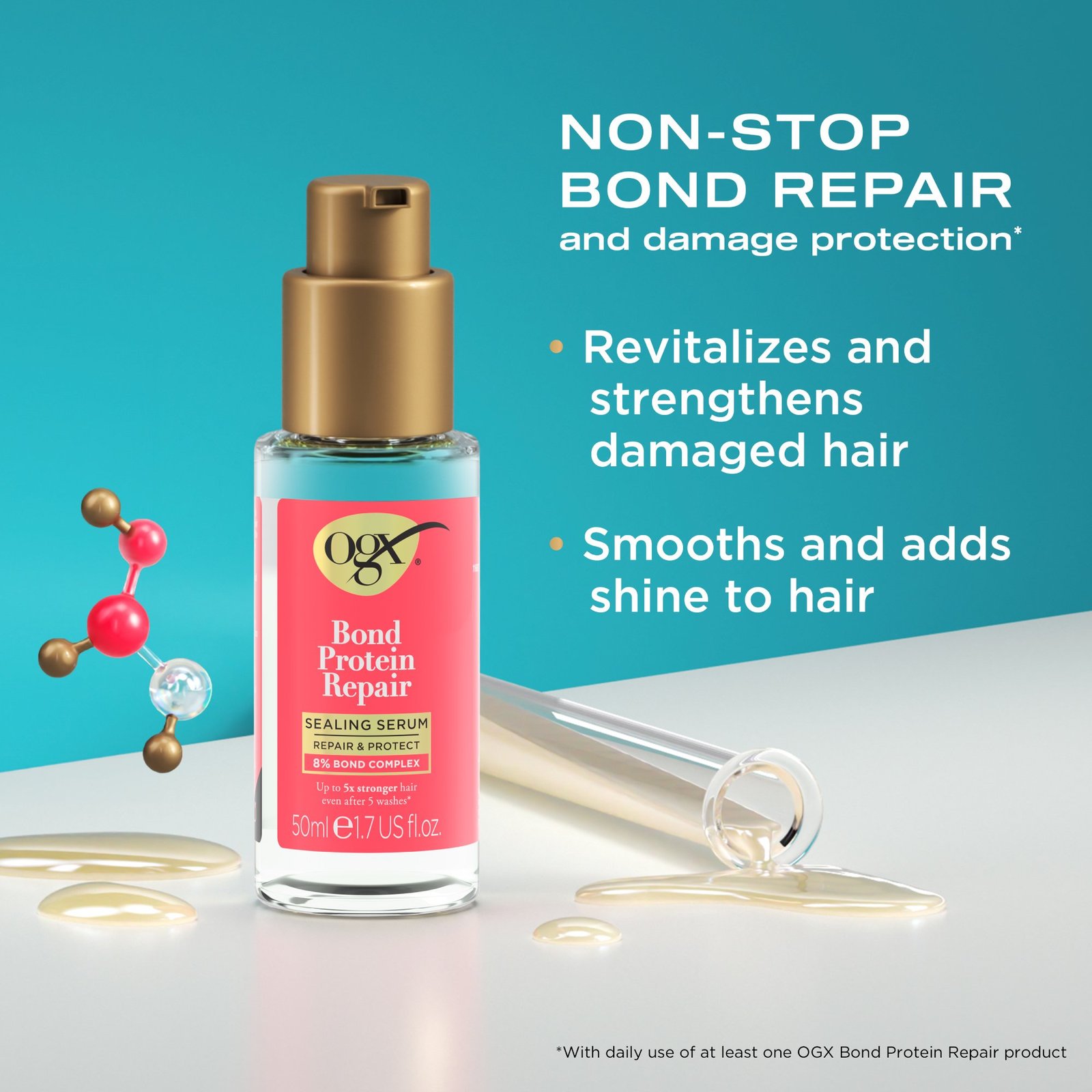 OGX Bond Protein Repair Sealing Serum 50ml (1.7floz)